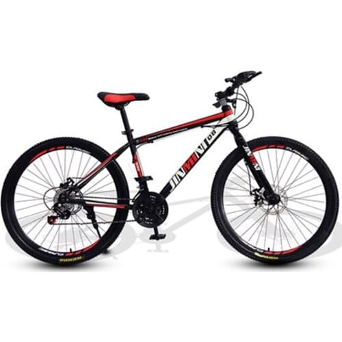 Mountain Bike Aluminum Alloy Fork Double Disc Brake 21/24/27/30 Speed Adults And Adolescents