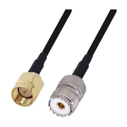 RG58 Cable SMA Male to UHF SO239 Female Connector WiFi Antenna Extension Pigtail jumper cable