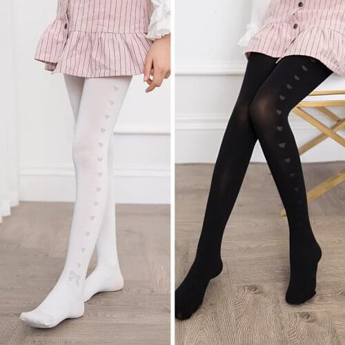 Girls' side love pantyhose summer thin velvet leggings special dance socks for childrens spring and autumn dance practice