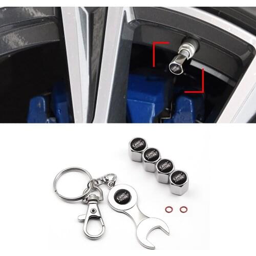 Car Tire Valve Aluminum Alloy Stem Cover Hexagonal Tyre Wheel Valve Caps For Land Rover Range Rover Sport Discovery 4 Evogue LR4
