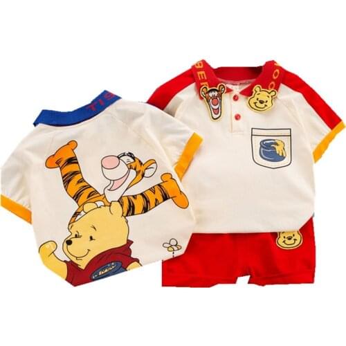 Newborn Summer For Baby Boys Clothes Set Animal Sweatshirt short sleeve + Pants 2 PCS Childrens Clothing Suit Kid Toddler Outf