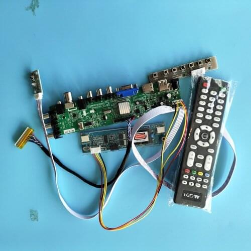 Kit For LQ164M1LA4A/LQ164M1LA4AB screen Panel digital 30pin HDMI USB LVDS controller board 2 CCFL 1920X1080 DVB-T DVB-T2 AV TV