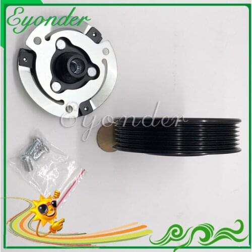 AC A/C Air Conditioning Compressor Magnetic Clutch Assembly Kit for Volkswagen TOURAN 1T1 1T2 RABBIT V 1K1 CADDY III 1K0820808B