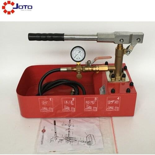 Red 50kg Manual Pressure Test Pump with PPR Pe Pipeline