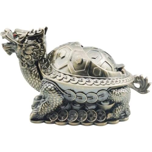 Creative Ashtray Household Anti Ashtray with Lid Tea Table Decorative Seal Dragon Turtle Ashtray
