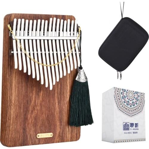 LingTing LT-K17P 17 keys Kalimba Mbira Thumb Piano（sea whisperer