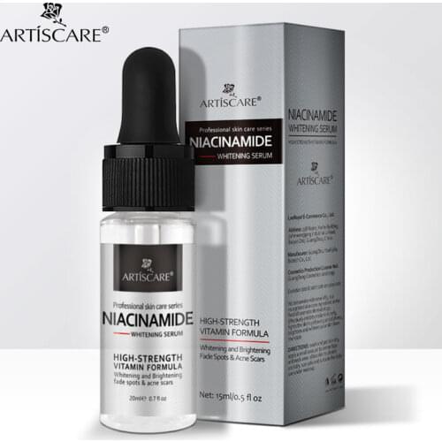 ARTISCARE Nicotinamide Serum Facial Whitening Essence Anti Aging and Brightening Skin Care Lifting Firming Anti Wrinkle Cream