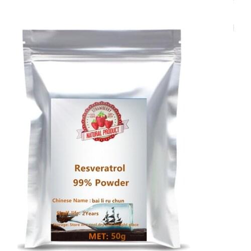 OEM Private Label 99% Resveratrol Powder Anti Aging Raw Materials Polygonum cuspidatum extract Whitening and skin care