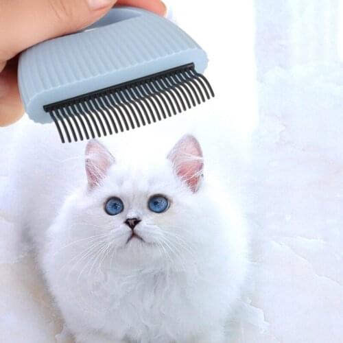 Cat Soft Tooth Hook Comb Beauty Cleaning Shell ABS Comb Pet Grooming Massage Tool To Remove Loose Hairs Only For Cats
