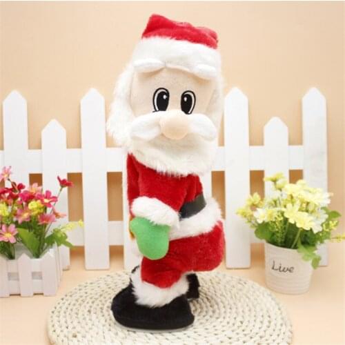 Christmas dolls Gift Musical Dancing electric Santa Claus toy Twerking Singing children gifts Party Christmas decorations