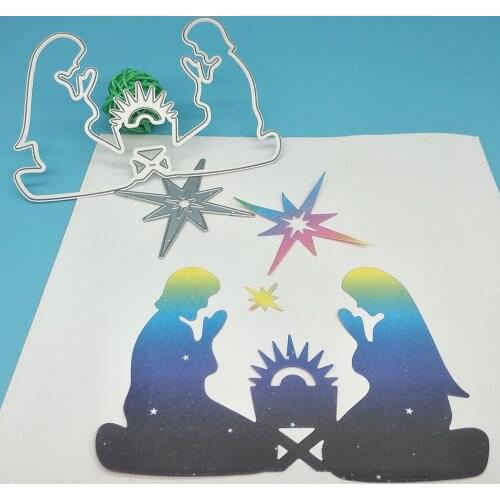 Christmas prayer metal cutting knife mold, scrapbook, photo album, greeting card, DIY decoration, handmade art