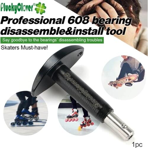 1pc Puller for Skate Bearing 608 Disassemble Tool Inline Roller Skates Skateboard Longboard DriftBoard 8mm bore Bearing 608 Tool