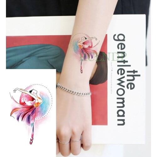 Waterproof Temporary Tattoo Sticker beauty girl Tatto Flash Tatoo Fake Tattoos Tatouage Wrist foot hand For Girl Men Women kids