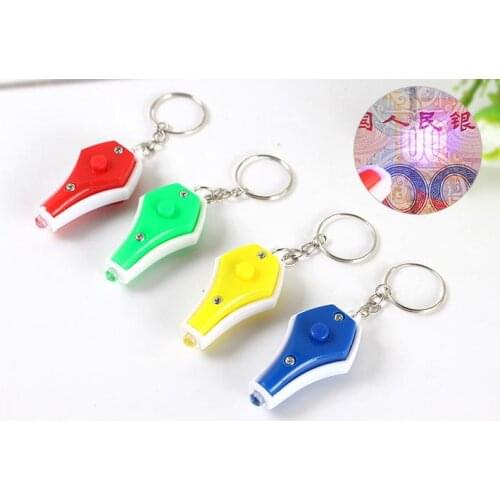 4 Colors Fashion Key Ring Mini Flashlights Cheap Uv Money Detector Led Keychain Light Multicolor Small Gift SN1926