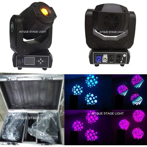 8pcs+flycase)Stage lighting led moving head spot lyre dmx 90w moving head prism moving heads 90