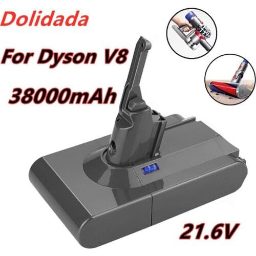 38000mAh 21.6V Battery For Dyson V8 Battery for Dyson V8 Absolute /Fluffy/Animal/ Li-ion Vacuum Cleaner rechargeable Battery