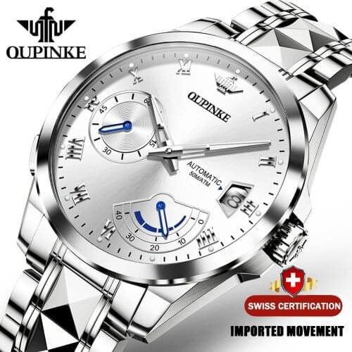 Top Brand OUPINKE Multifunctional Automatic Watch Men Mechanical Wristwatch Business Sports Waterproof Mens Watch Relógio mascu