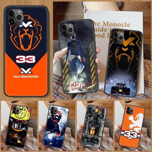 F1 Number 33 Racer Phone Case For iphone 5 5S SE 2 6 6S 7 8 11 12 Mini Plus X XS XR Pro Max black fashion shell silicone Etui