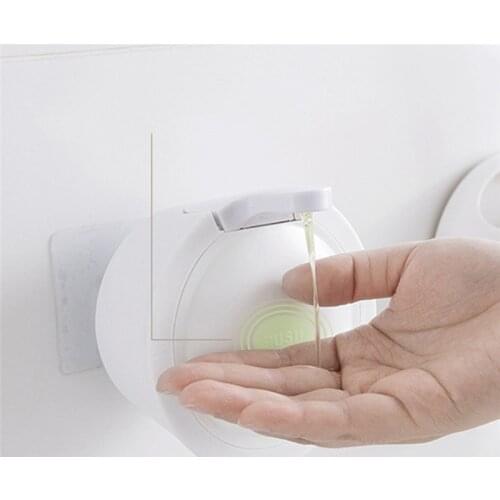 Liquid Soap Dispenser Dish Sponge Wall Holder Hand Washer Sanitizer Container Bottle Kitchen Bathroom Washing Accessories