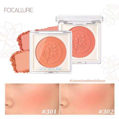 FOCALLURE Blush Makeup Natural Cheek Well Pigmented Peach Blush Powder High Quality Mineral Blusher Blush Palette
