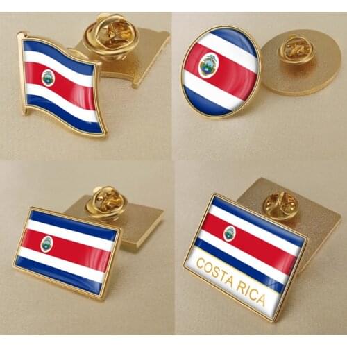 Coat of Arms of Republic of Costa Rica/Costa Ricans Flag National Emblem Brooch/Badges/Lapel Pins