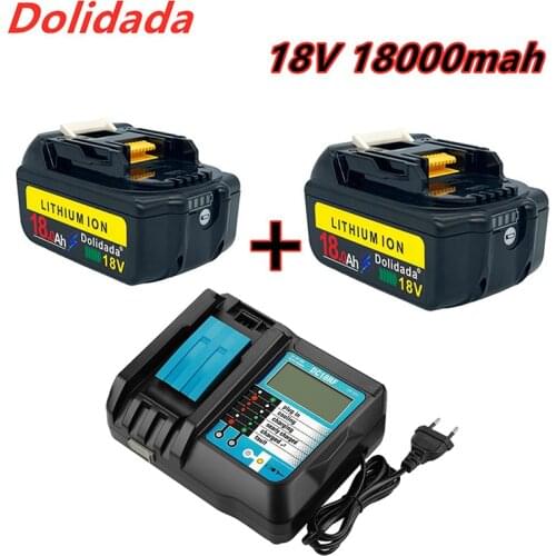 New 18 Volt rechargeable battery 18000mah lithium ion battery Makita bl1880 bl1860 bl1830