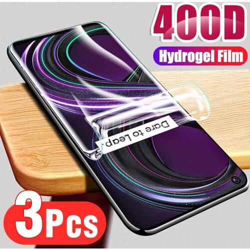 3Pcs Full Cover Soft Hydrogel Film For OPPO Realme 8s 5G Screen Protection For Realmi Realme8s 6.5inch 2021 Protector Not Glass