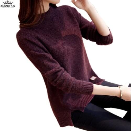 Tnlnzhyn 2019 New Autumn Winter Women Sweater Long sleeve Slim Knitted pullover Swearter Casual Sweater And Pullovers Y1188