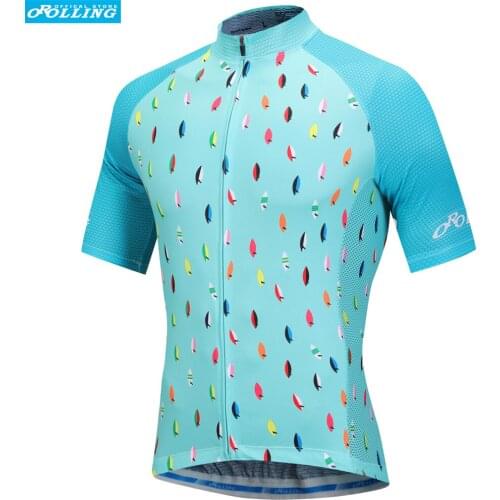 NEW Colors Little Boats Orolling Cycling Jersey Tops Bike Sports Wear Free Shipping