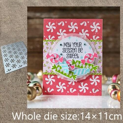 New Design Craft Metal stencil mold Cutting Dies Peppermint Twist decoration scrapbook die cuts Album Paper Card Craft Embossing