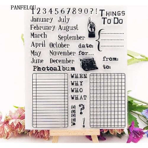 Digital Form Transparent Silicone Rubber Clear Stamps Cartoon Scrapbooking/DIY Easter Halloween Wedding Album