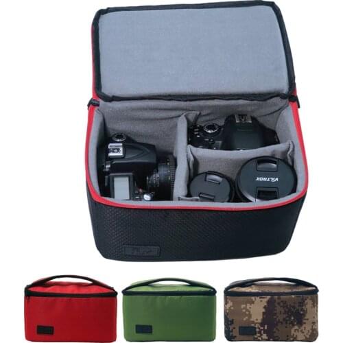 Advanced Diamond Lattice Waterproof DSLR Camera Bag Photography Soft Padded Insert Inner Handbag Camcorder Carry Case For Canon