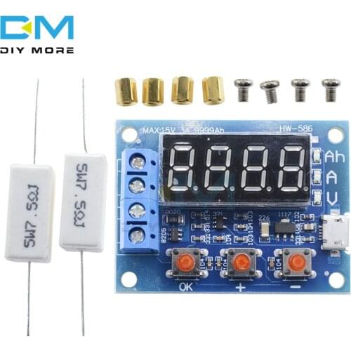 Micro USB Power Battery Capacity Tester ZB2L3 LED Digital Li-ion Lithium 18650 External Load Battery Discharge Testing Analyzer