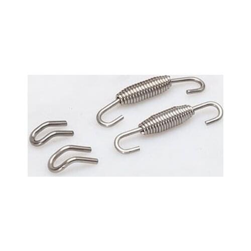 One Set Universal Motorcycle Exhaust Spring Hooks Stainless Steel Exhaust Front Middle Link Pipe Rotatable Metal Springs