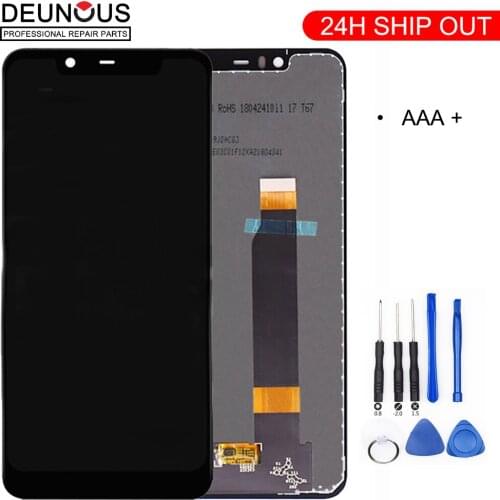 5.86" For Nokia X5 5.1 Plus LCD Display Touch Screen Digitizer Assembly Replacement Parts Free Tools For Nokia X5 LCD