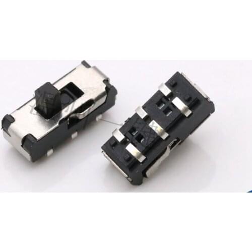 100pcs Small toggle 6 feet 2 gears patch column less toy sliding wave switch accessories