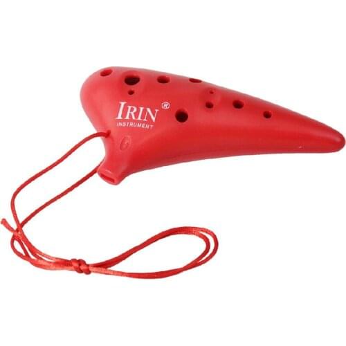 IRIN 12 Holes Plastic Alto C Ocarina Flute for Music Lover and Beginner