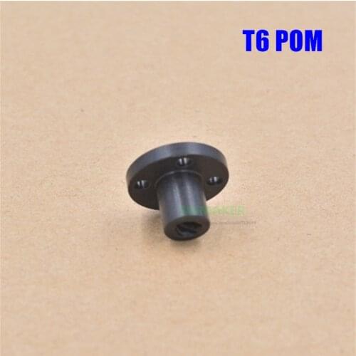 5pcs Delrin POM Silent T6 Lead Screw nut Z-axis Pitch 2mm Lead 12mm plastics Trapezoidal nut