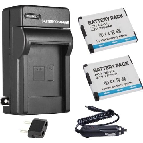 Battery (2-Pack) + Charger For Canon IXUS 265 HS, IXUS 275, 285 HS, 275HS, 285HS, IXUS265HS, IXUS275HS, IXUS285HS Digital Camera