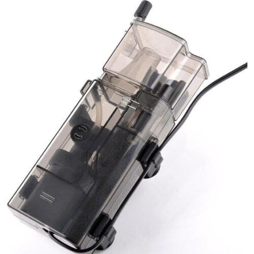 3.5w Acrylic Mini Aquarium Protein Skimmer Oil-free Pump Filter For Fish Tank Water Maintenance 300l/h