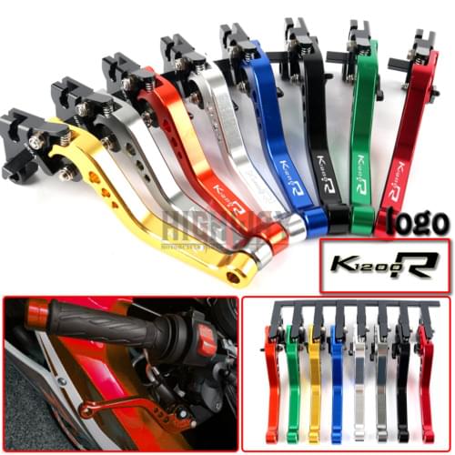 Motorcycle CNC Aluminum Brake Clutch Levers Adjustable Short Lever for BMW K1200R SPORT 2005-2008