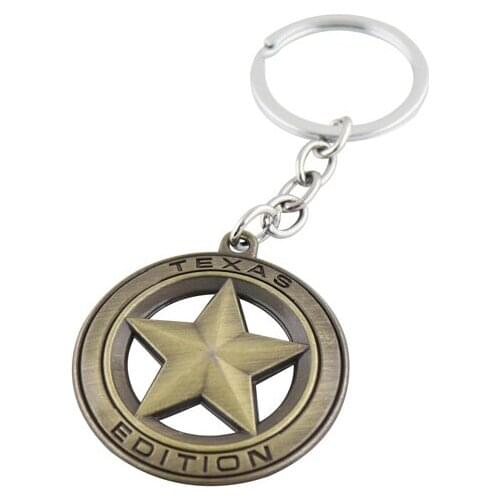Bronze TEXAS EDITION TRUCK keychain key ring Key Chains