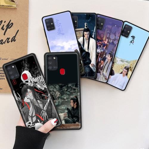 Case For Samsung Galaxy A51 A71 A21s A31 A32 5G A41 A12 A11 A72 A52 4G A02s Black Soft Phone Coque Funda Wang Yibo The Untamed
