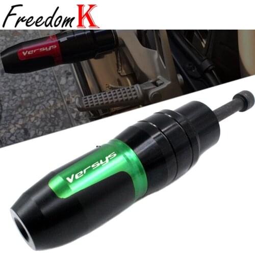 For KAWASAKI Versys650 Versys1000 Versys 650 1000 Motorcycle CNC Frame Crash Pads Exhaust Sliders Crash Protector With logo