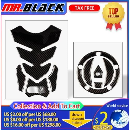 For Kawasaki H2 2015 2016 H2R 15 16 ZX-10R ZX10R 2016 Carbon Fiber Motorbike Tank Pad Gas Cap Decal Protector Sticker Decal