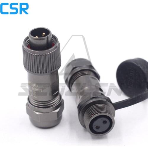 WEIPU ST12 series 2 3 4 5 6 7 9pin Cable docking connector IP68 waterproof plug and socket 12mm Panel Mount Connector