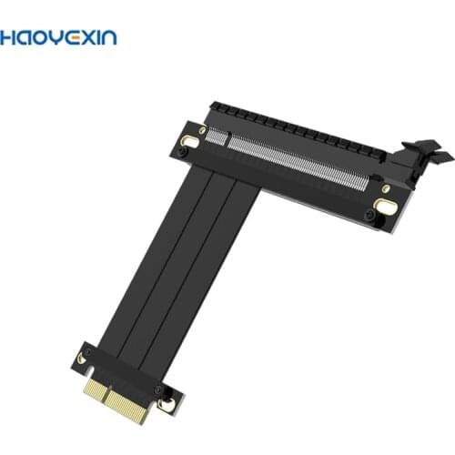 HYX High Speed PC Graphics Cards PCI Express Connector Cable Riser Card PCI-EX4TO X16 3.0 Flexible Cable Extension Port Adapter