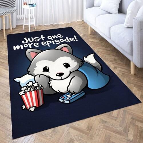 Wolf one more episode Carpet for Living Room 3D Anime Cartoon Rug Gamer Teen Room Bedside Lounge Rug Kids Children Floor Mats