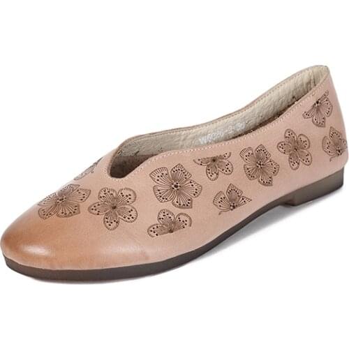 Leather SandalsNew Spring Womens ShoesHollow-out sandals for womenLeather womens shoes