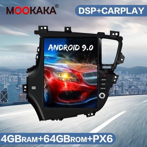 Tesla Style Android 9.0 Car GPS Navigation Radio For KIA Optima/KIA K5 2010-2013 Auto Stereo Head Unit Multimedia Player Carplay